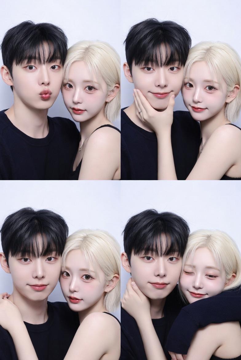 커플 네컷 포즈 예시