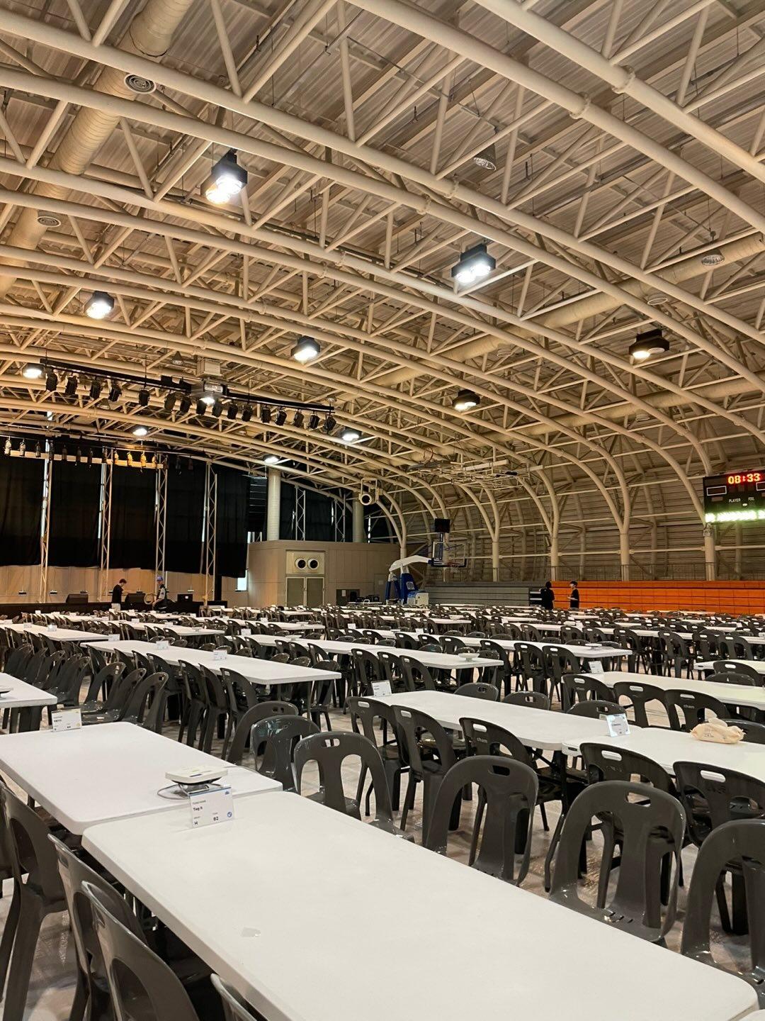 해커톤 현장 준비 모습