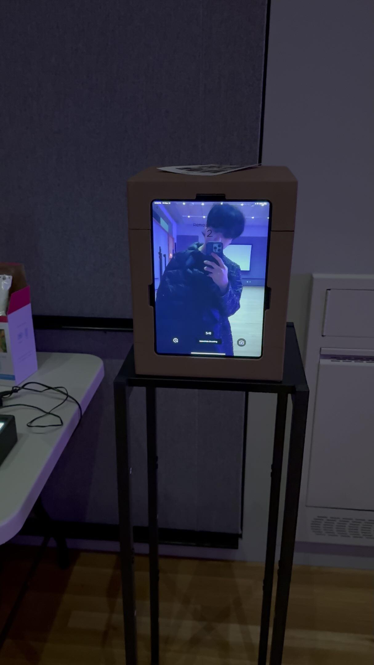 행사장에서 활용 중인 포토부스