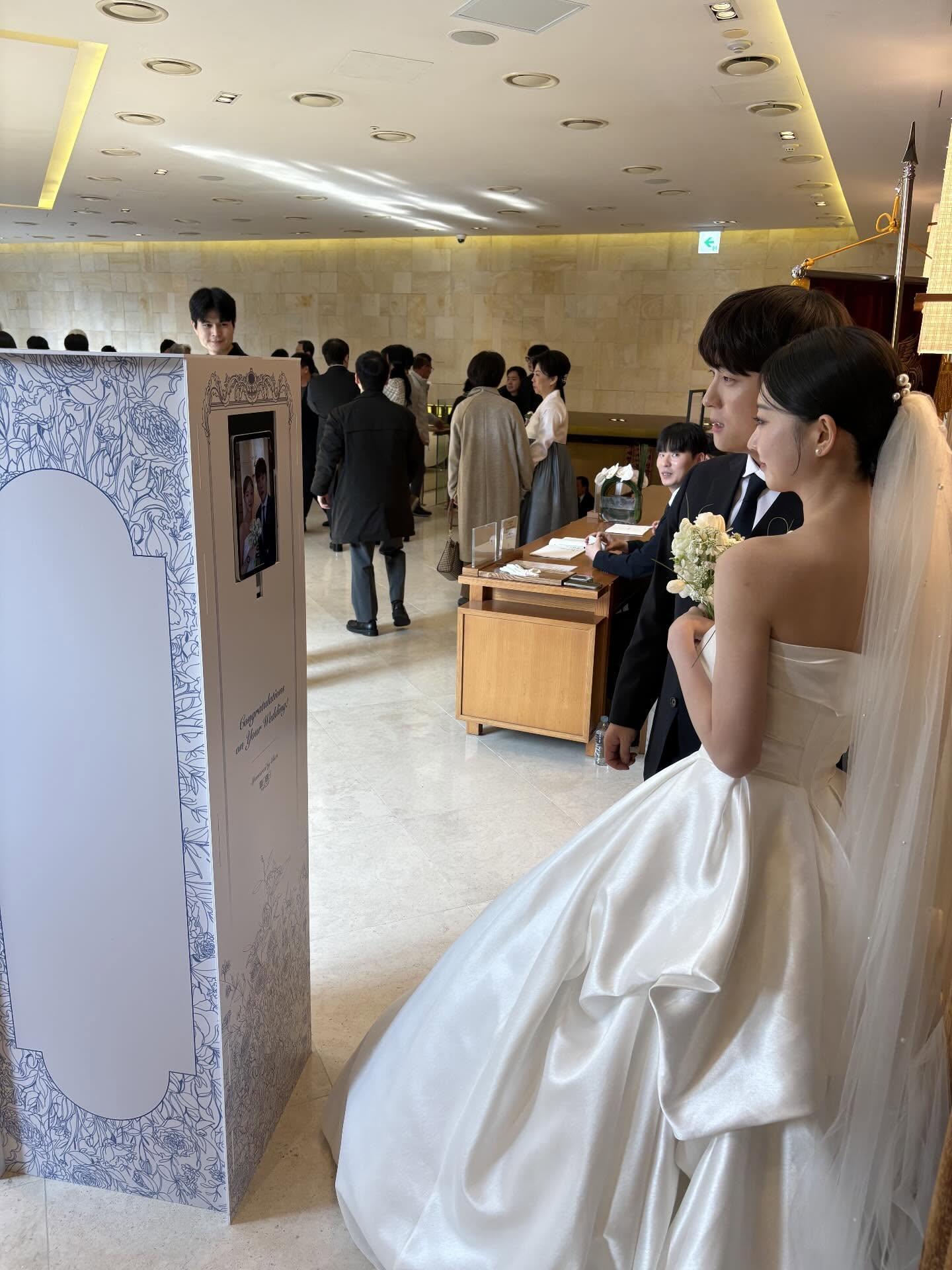 결혼식 포토부스 현장
